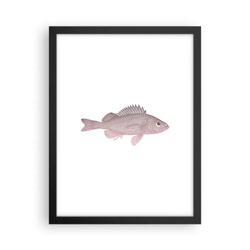Plakat w czarnej ramie - Ryba wielkooka - 30x40 cm