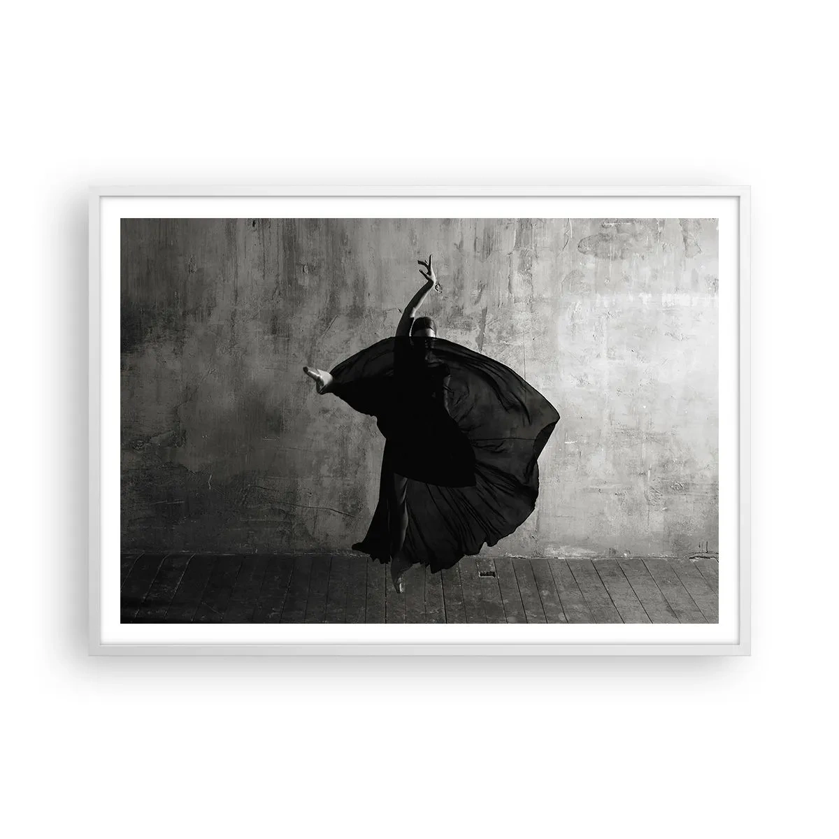 Plakat w białej ramie - Pełne pasji pas - 100x70 cm