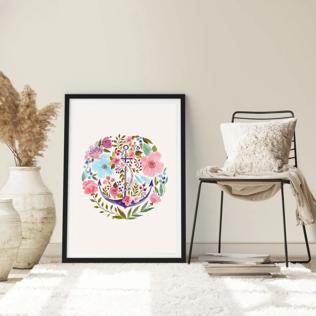 Plakat w czarnej ramie - Dobry sen żeglarza - 61x91 cm