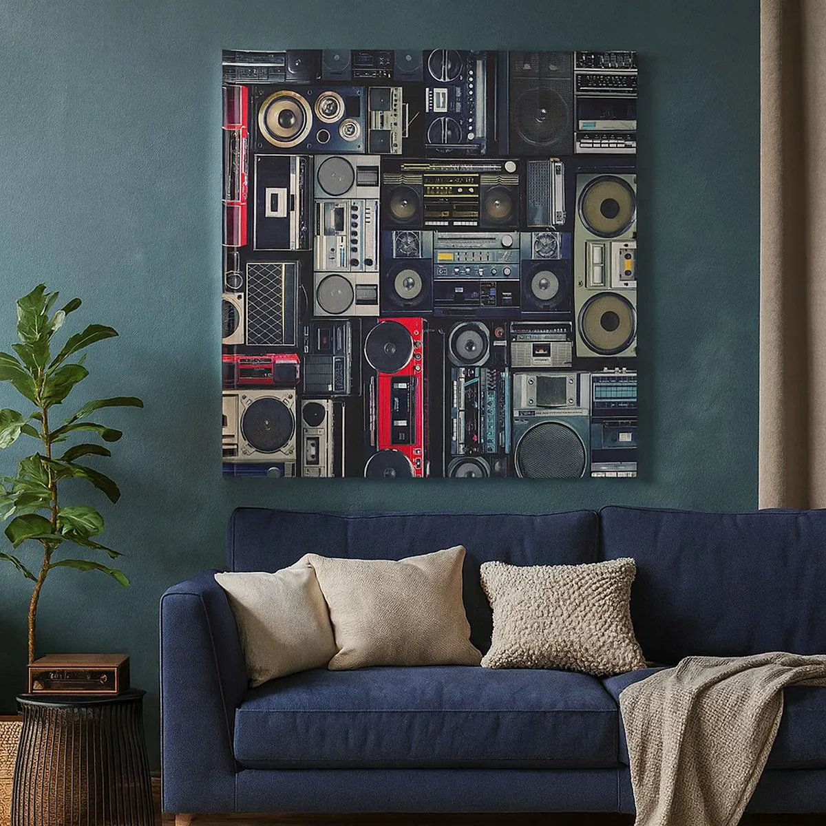 Obraz na płótnie - Tęsknota za latami 80. - 30x30 cm