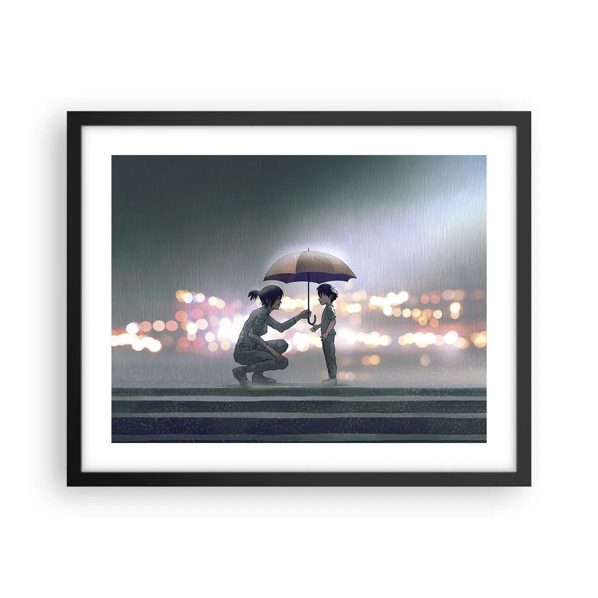 Plakat w czarnej ramie - I już jest wszystko dobrze - 50x40 cm
