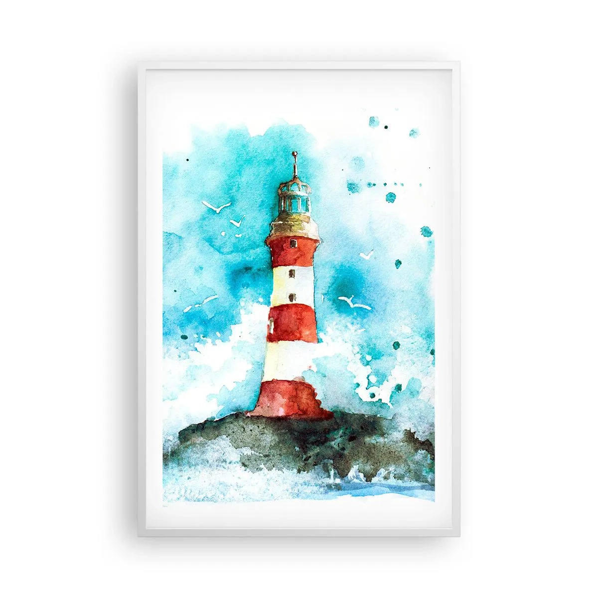 Plakat w białej ramie - Jedność żywiołów - 61x91 cm