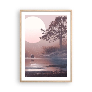 Plakat w ramie jasny dąb - Nocne dziwy - 50x70 cm