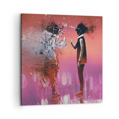 Obraz na płótnie - Czy można wejrzeć w siebie? - 60x60 cm