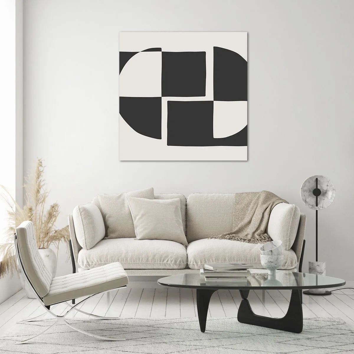 Obraz na szkle - Antyteza – synteza - 60x60 cm