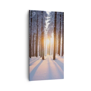 Obraz na płótnie - Wyraźnie czarno na białym - 55x100 cm