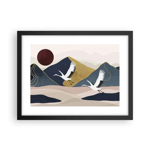 Plakat w czarnej ramie - I znowu ZLECIAŁ dzień - 40x30 cm