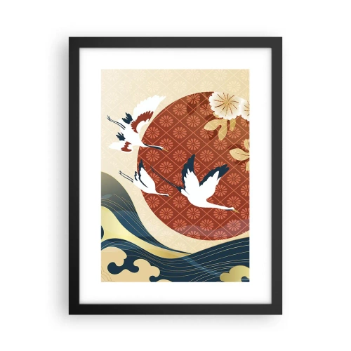 Plakat w czarnej ramie - Japońska baśń - 30x40 cm