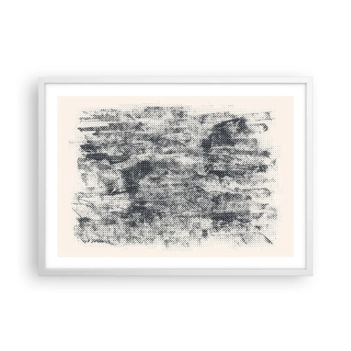 Plakat w białej ramie - Mglista kompozycja - 70x50 cm