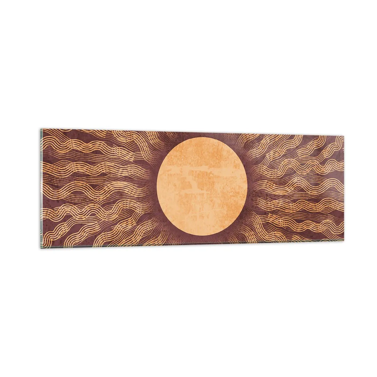 Obraz na szkle - Ikona słońca - 90x30 cm