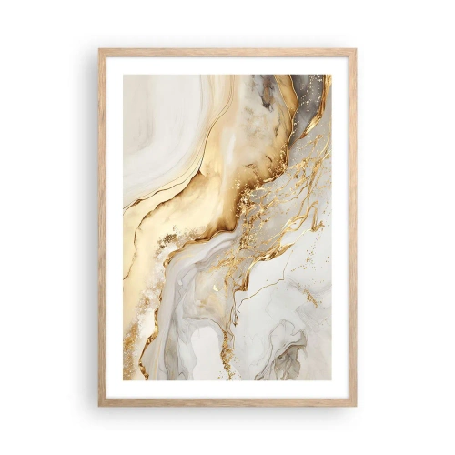 Plakat w ramie jasny dąb - Abstrakcja: piękno i dobro - 50x70 cm