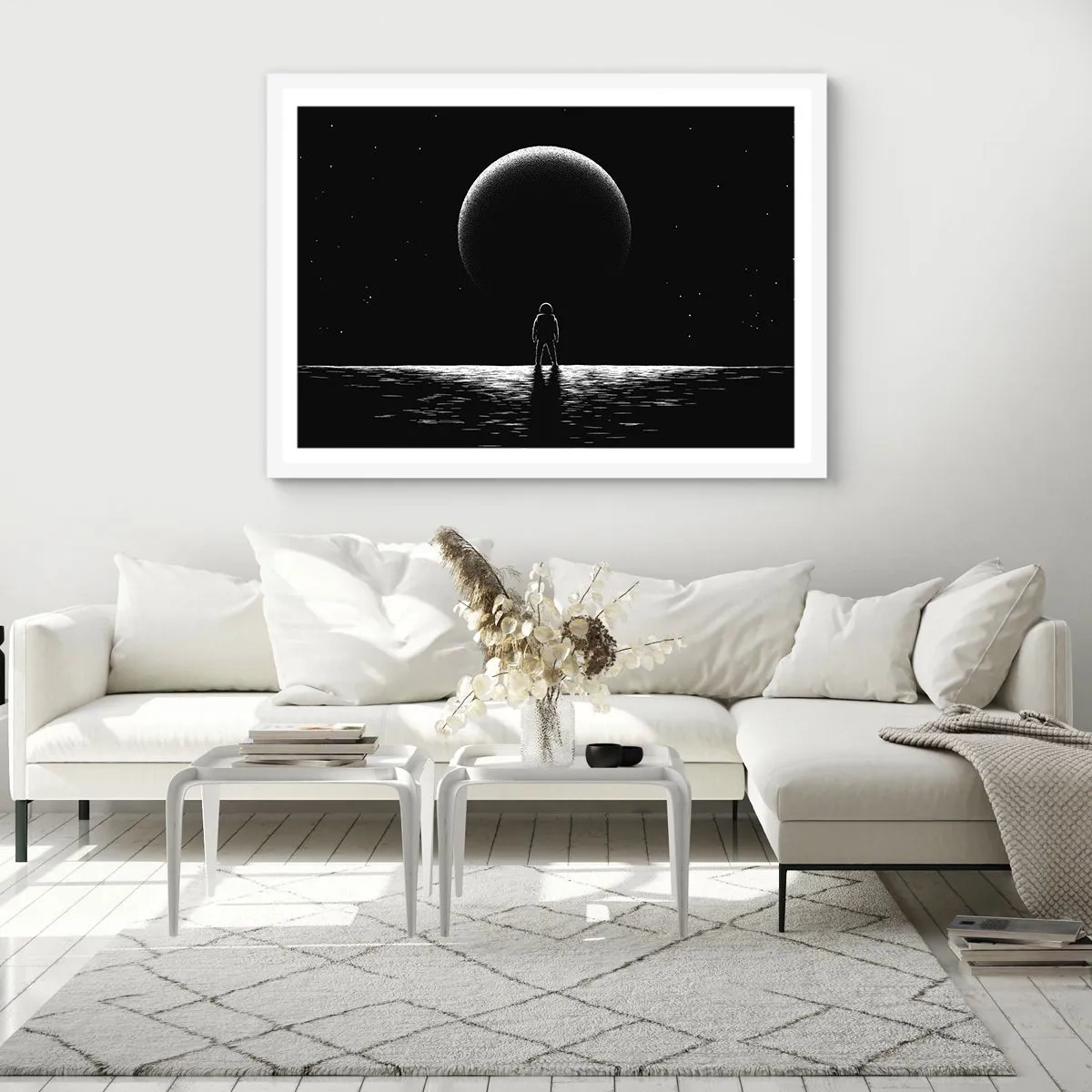 Plakat w białej ramie - Twarzą w twarz - 70x50 cm