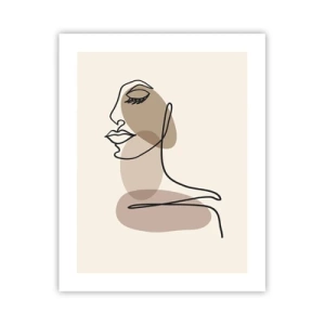 Plakat - Zasłuchana w siebie - 40x50 cm