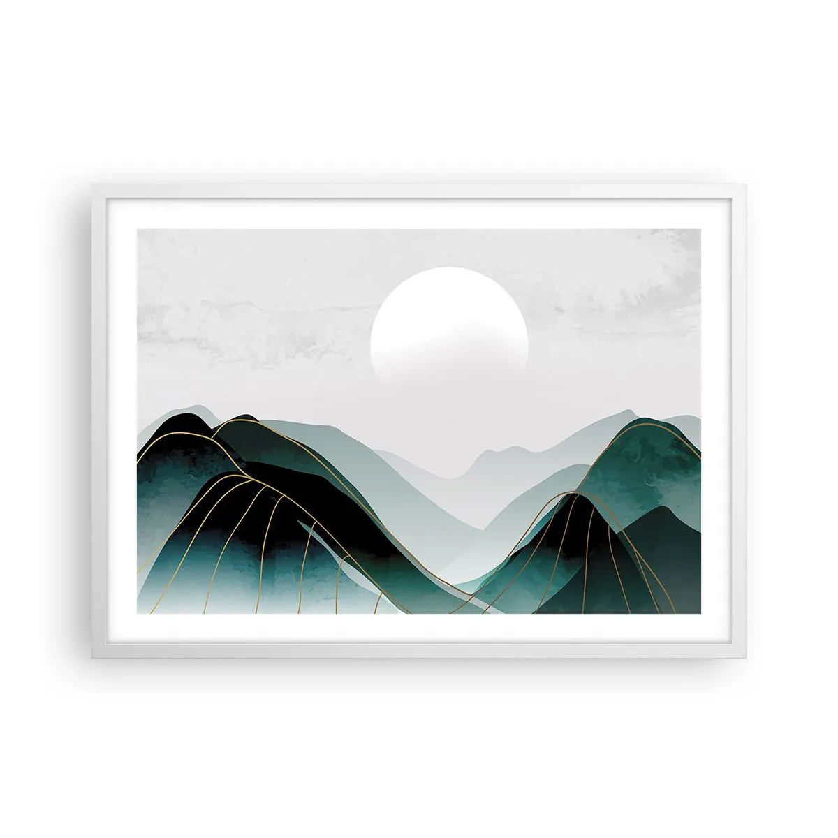 Plakat w białej ramie - W pełnym majestacie - 70x50 cm