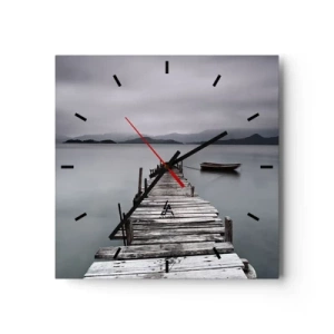 Zegar ścienny - Jutro możesz ruszać - 40x40 cm