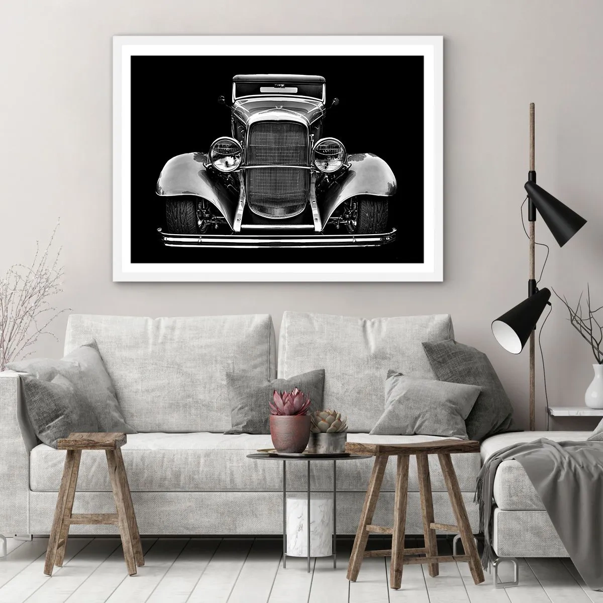 Plakat w białej ramie - Prawdziwy gentelman - 70x50 cm