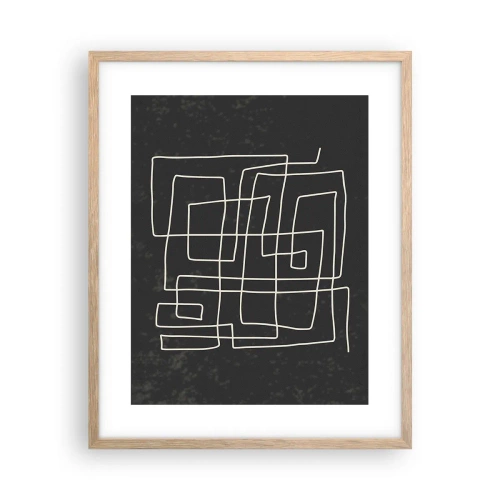 Plakat w ramie jasny dąb - Nie taki prosty - 40x50 cm