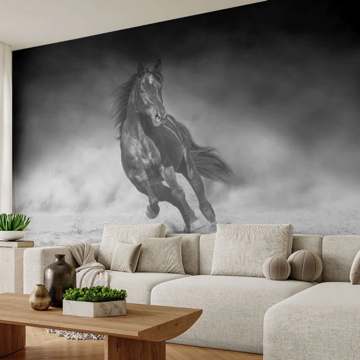 Fototapeta Premium Canvas - Godny samego emira - Koń, Zwierzęta, Natura - 250x175 cm