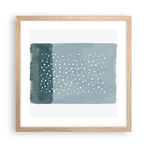 Plakat w ramie jasny dąb - Wyrosłe na błękicie - 40x40 cm