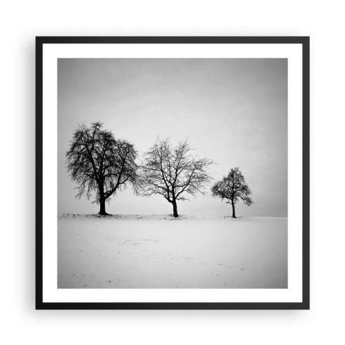 Plakat w czarnej ramie - O czym śnią? - 60x60 cm