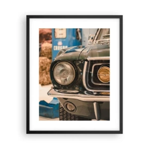 Plakat w czarnej ramie - Spotkanie z legendą - 40x50 cm