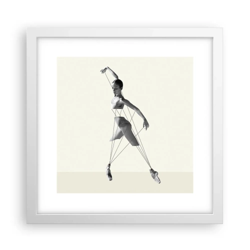 Plakat w białej ramie - W teatrze świata - 30x30 cm