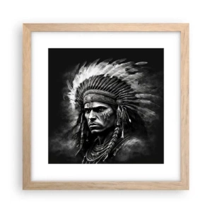 Plakat w ramie jasny dąb - Wódz i wojownik - 30x30 cm