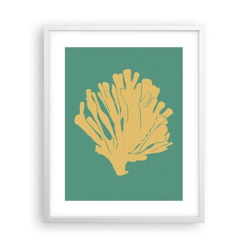 Plakat w białej ramie - Krzak podwodnego lasu - 40x50 cm