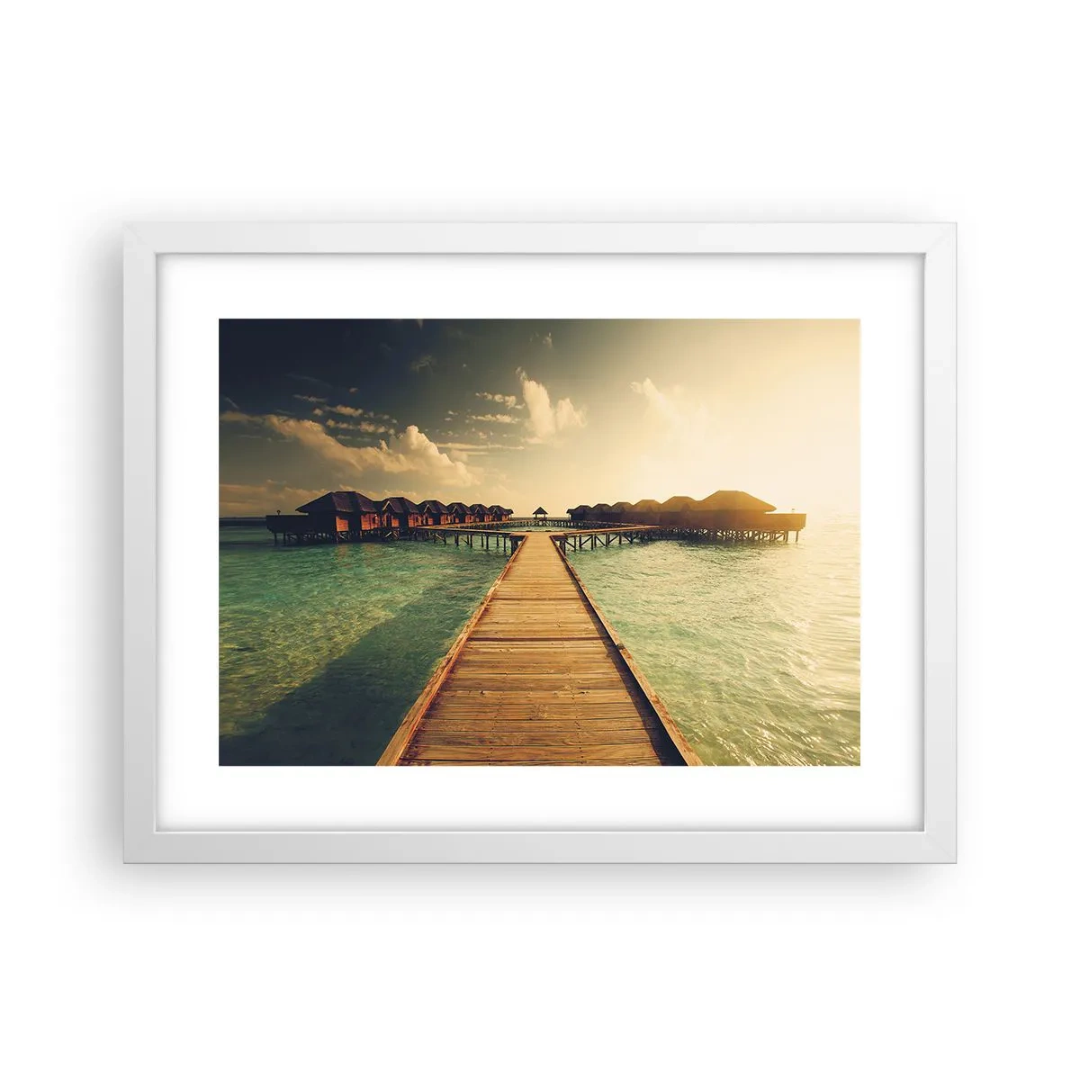 Plakat w białej ramie - Gorące zaproszenie - 40x30 cm