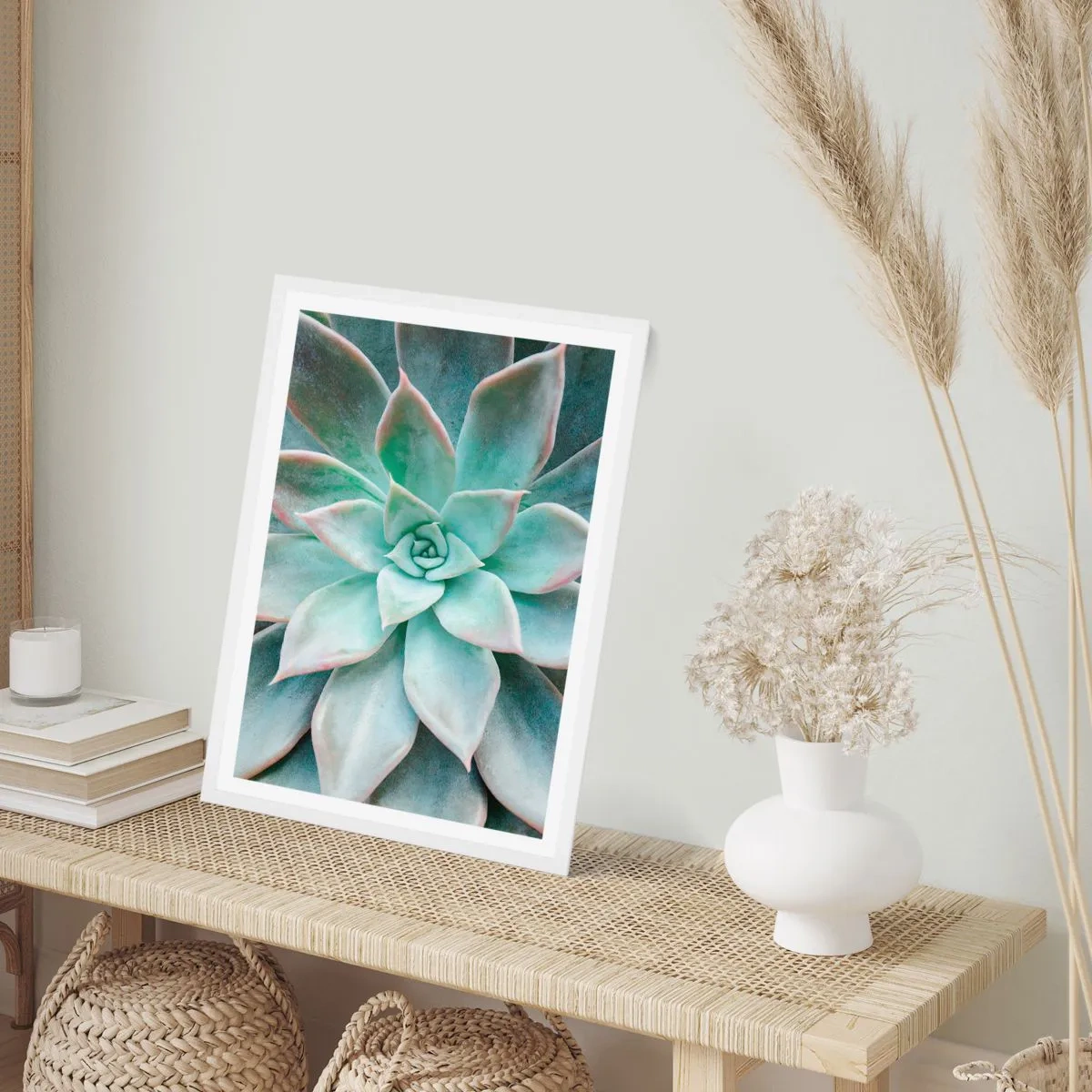 Plakat w białej ramie - Serce pustyni - 50x70 cm