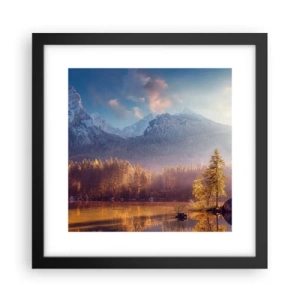 Plakat w czarnej ramie - W górach i dolinach - 30x30 cm