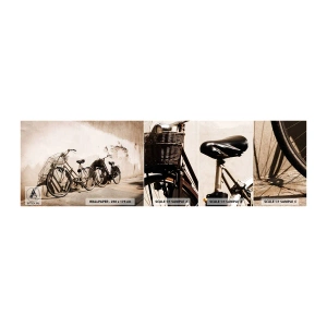 Fototapeta Próbka Samoprzylepna Deluxe Sticker - Niezapomniany urok przeszłości - Rower, Podróż, Vintage - 100x30 cm