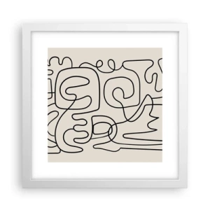Plakat w białej ramie - Po śladzie - 30x30 cm