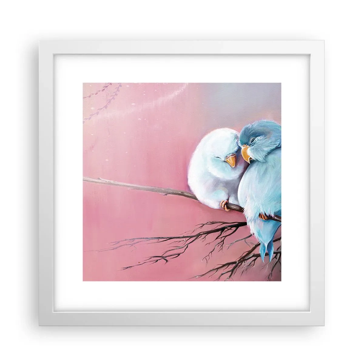 Plakat w białej ramie - Cóż tu dodać?… - 30x30 cm