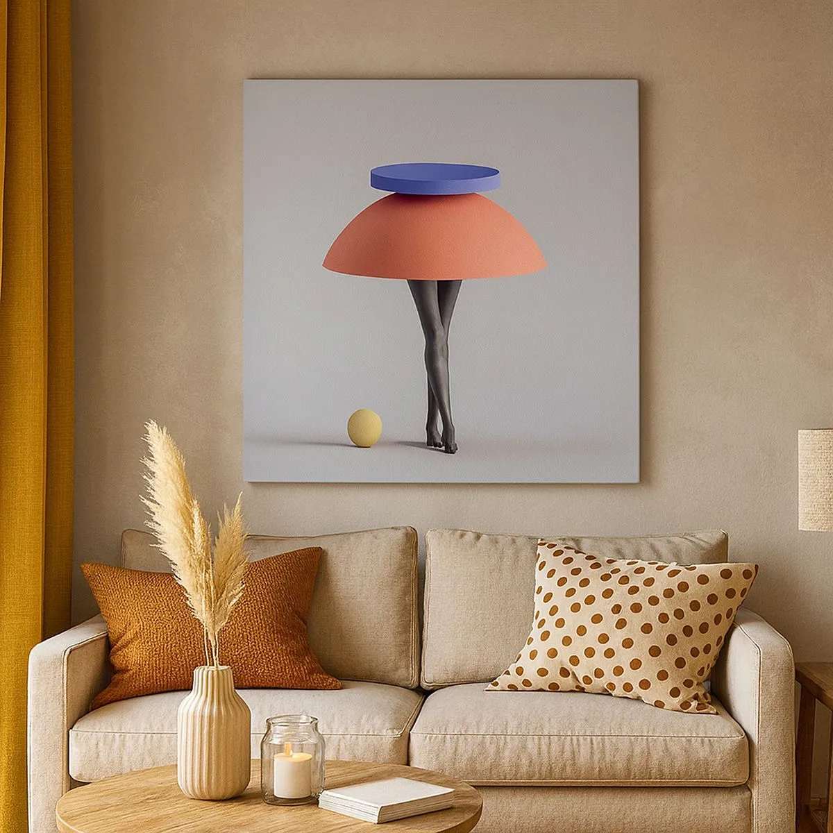 Obraz na płótnie - Kompozycja surrealistyczna - 30x30 cm