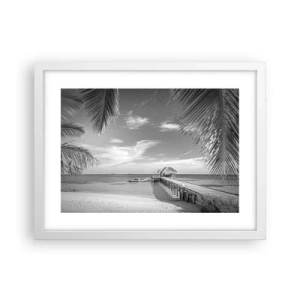 Plakat w białej ramie - Wspomnienie czy marzenie? - 40x30 cm