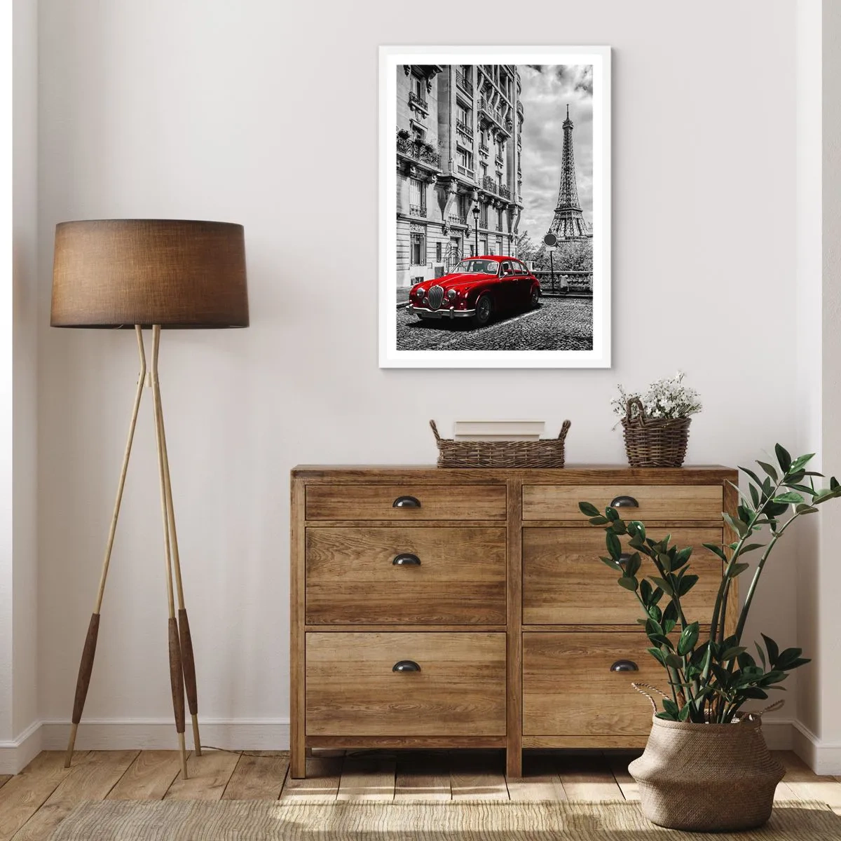 Plakat w białej ramie - Drapieżnik w mieście - 30x40 cm