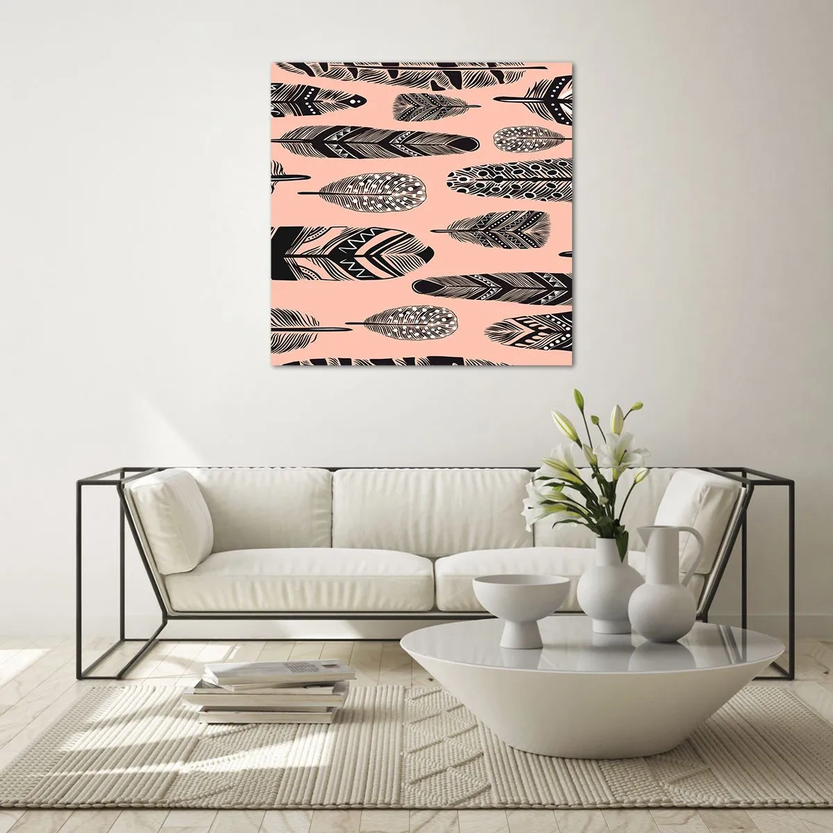 Obraz na szkle - Indiańska kolekcja - 60x60 cm