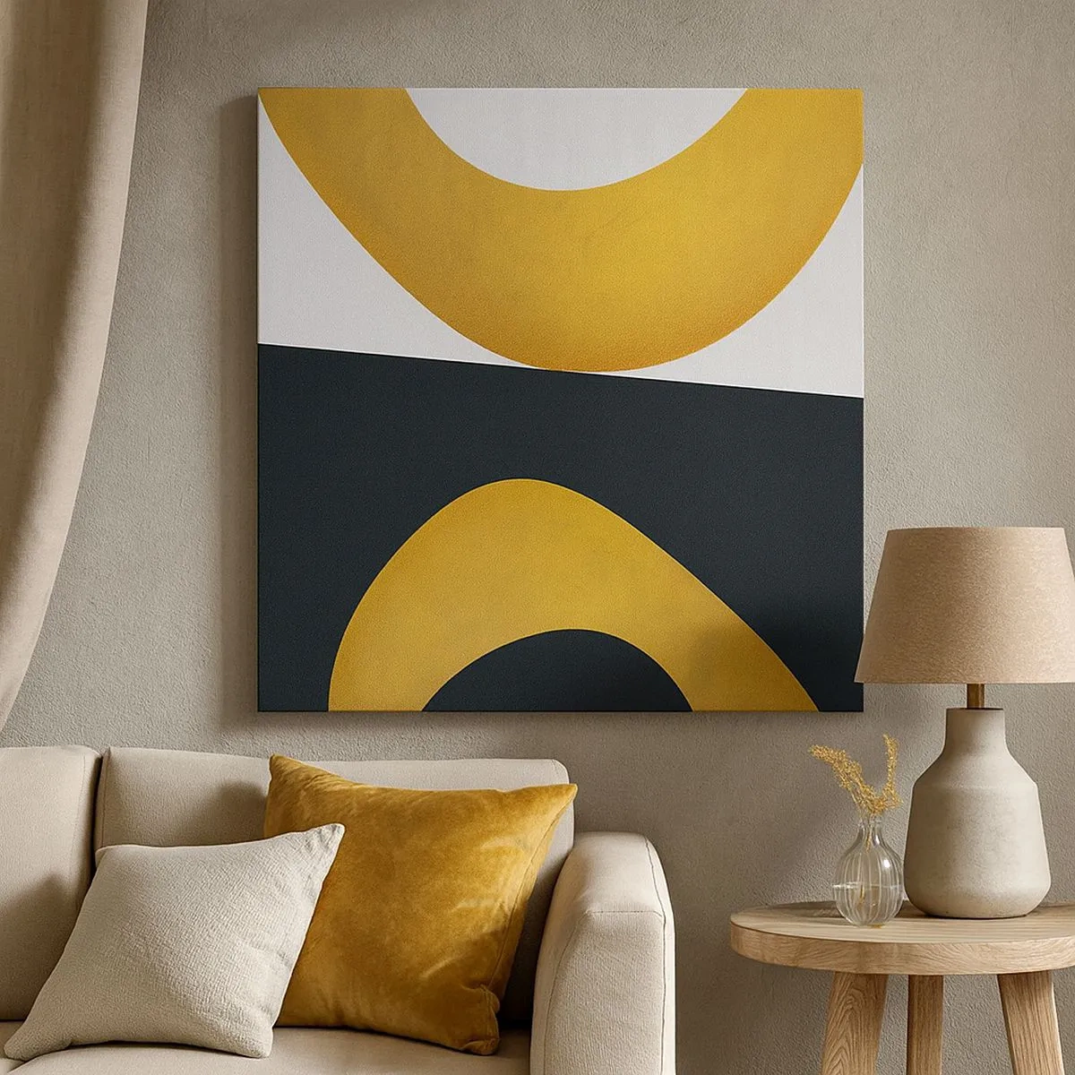 Obraz na płótnie - Po pierwsze: złoto - 30x30 cm