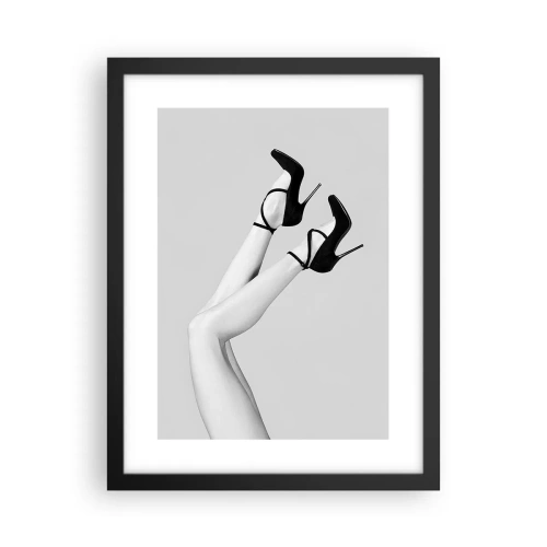 Plakat w czarnej ramie - Do góry nogami - 30x40 cm