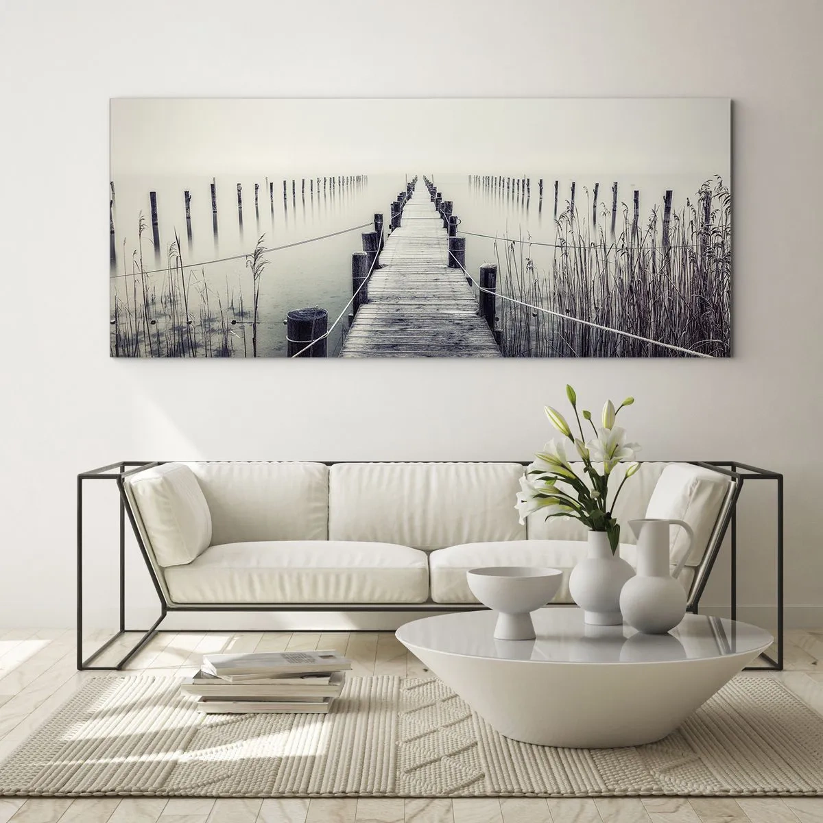 Obraz na szkle - Zanurz się w spokoju - 100x40 cm