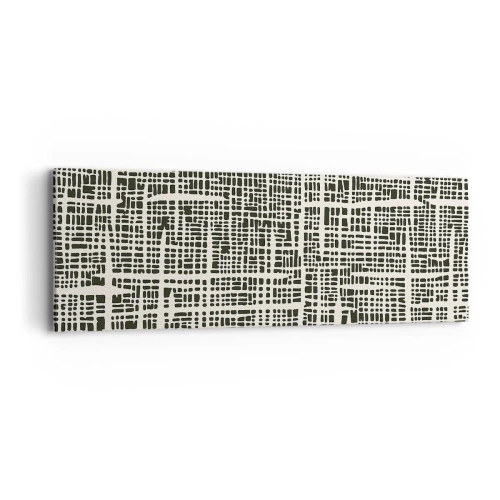 Obraz na płótnie - Kompozycja utkana - 90x30 cm