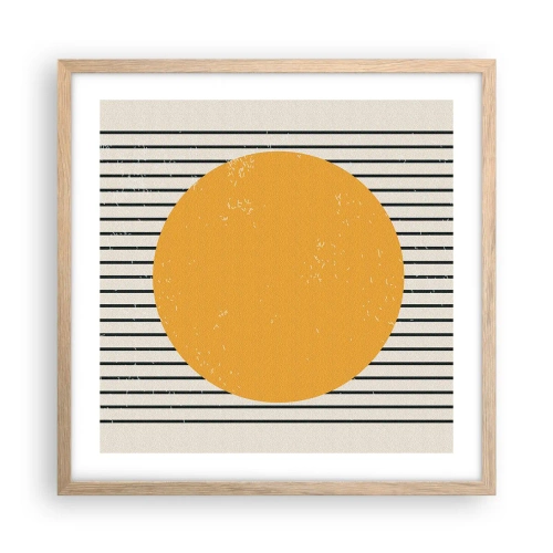 Plakat w ramie jasny dąb - Siła prostoty - 50x50 cm