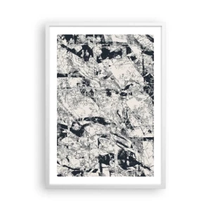 Plakat w białej ramie - Przenikanie przeciwieństw - 50x70 cm