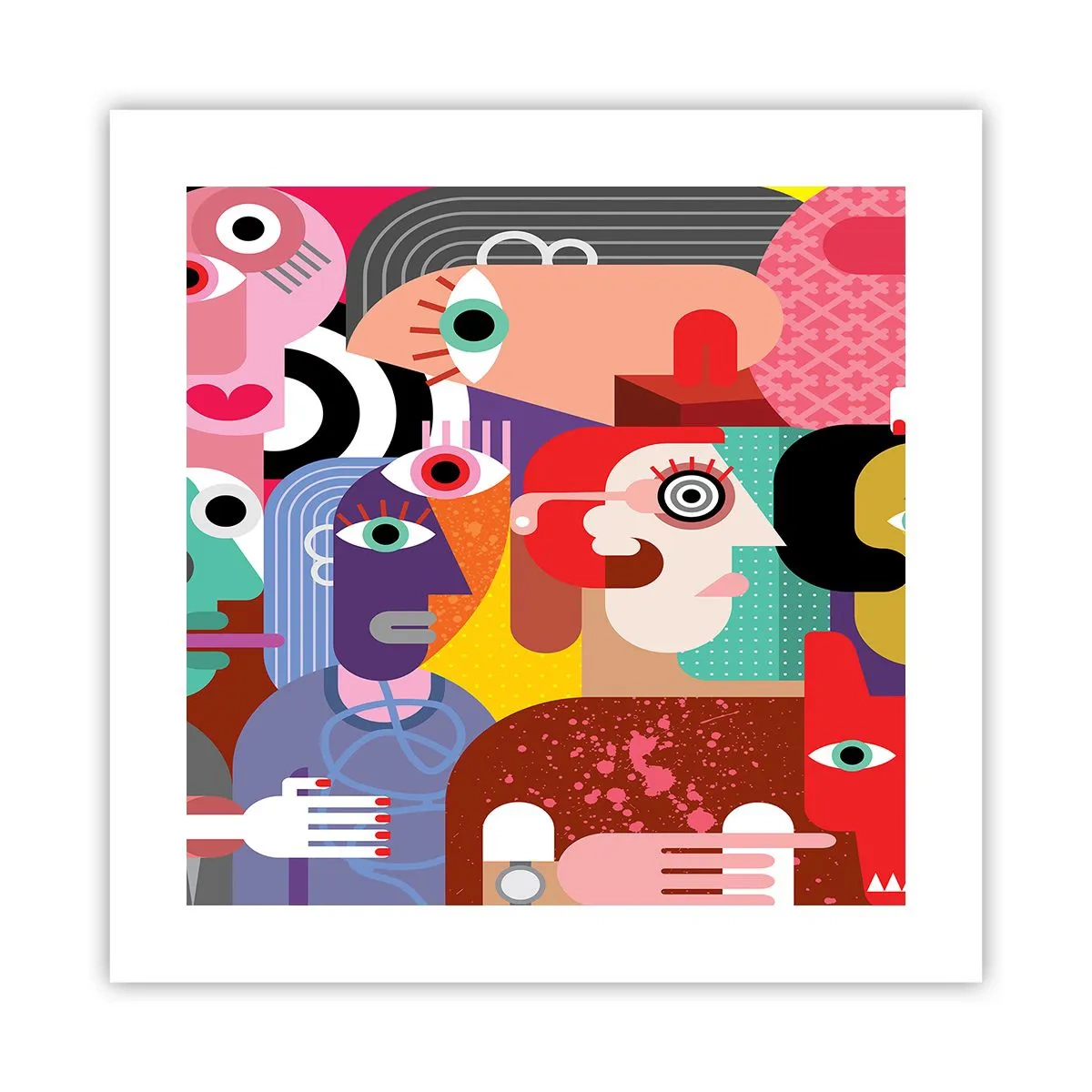 Plakat - My od pana Picassa - 40x40 cm