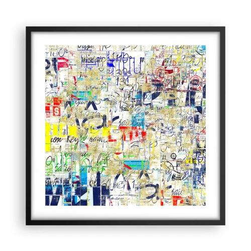 Plakat w czarnej ramie - Po prostu cieszy oczy - 50x50 cm