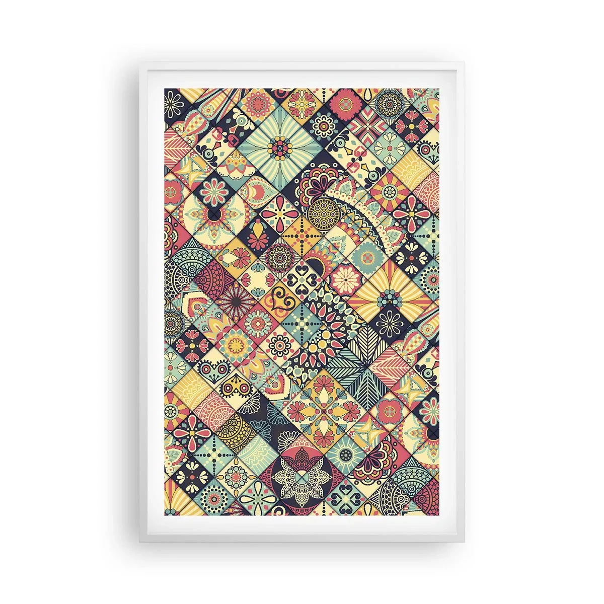 Plakat w białej ramie - Marokańskie klimaty - 61x91 cm