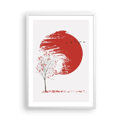 Plakat w białej ramie - Znasz li ten kraj? - 50x70 cm