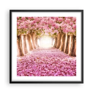 Plakat w czarnej ramie - Droga do raju - 50x50 cm