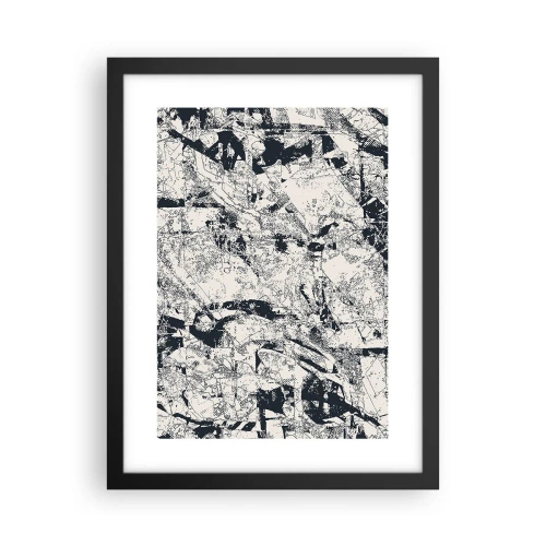 Plakat w czarnej ramie - Przenikanie przeciwieństw - 30x40 cm